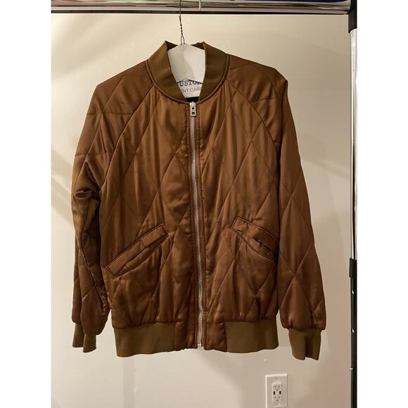 Coach Silk Bomber Jacket - Picture 2 of 9
